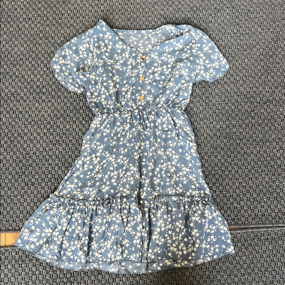 Floral Blue Dress